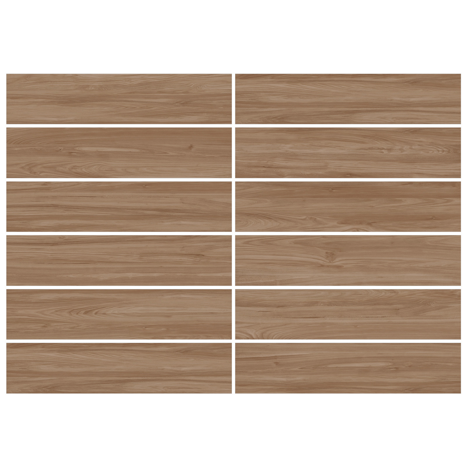 Изображение товара Керамогранит Delacora Wooden marron 20x90 см с текстурой дерева