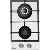Изображение товара Газовая варочная панель Midea MG3260TGW 30 см 2 конфорки белая