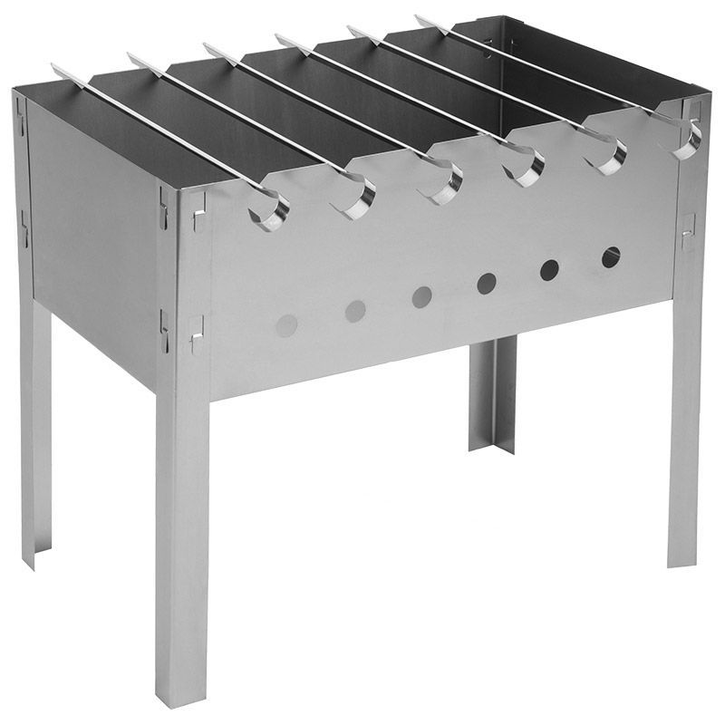 Изображение товара Мангал ECOS 182542 из нержавеющей стали 40x24x35 см для барбекю