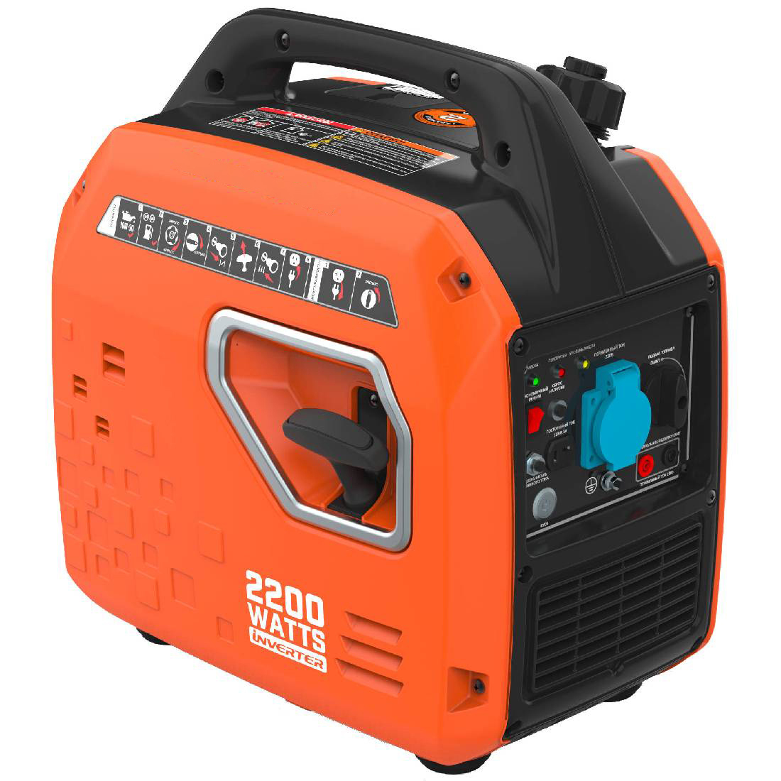 Изображение товара Генератор бензиновый EVOline BQH 2200 E низкий уровень шума, компактный