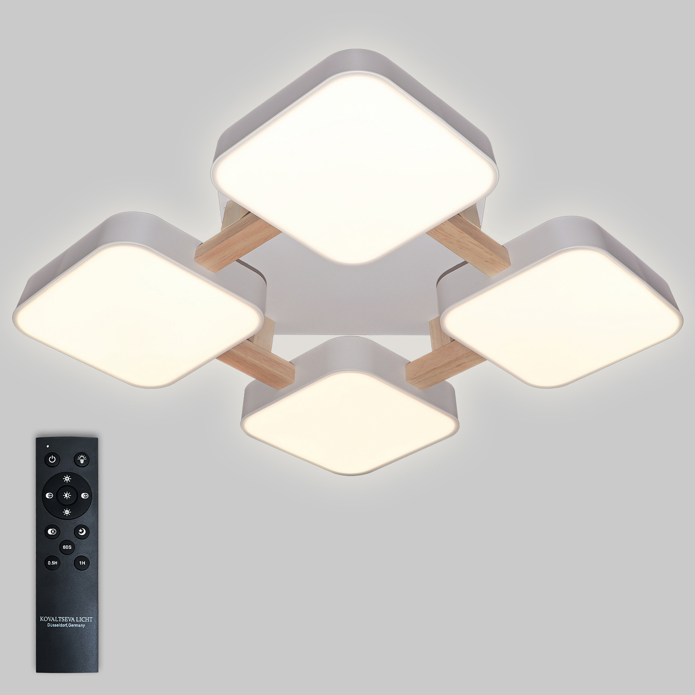 Изображение товара Люстра светодиодная потолочная Natali Kovaltseva 100W с пультом управление