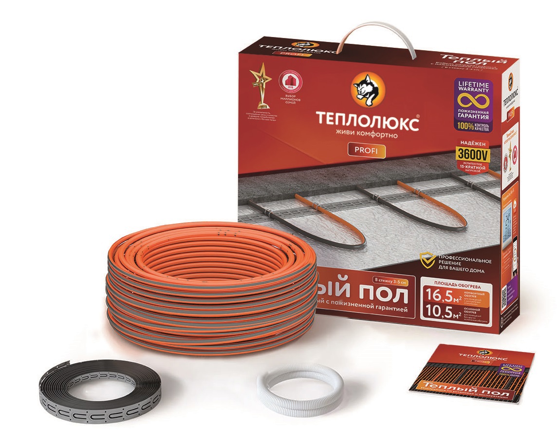 Изображение товара Нагревательный кабель Теплолюкс ProfiRoll для теплого пола 20.5 м