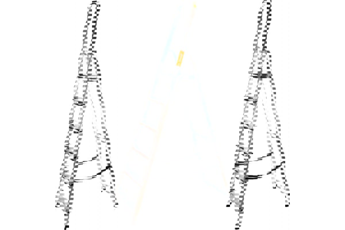 Изображение товара Алюминиевая стремянка Вихрь 6 ступеней грузоподъемность 150 кг