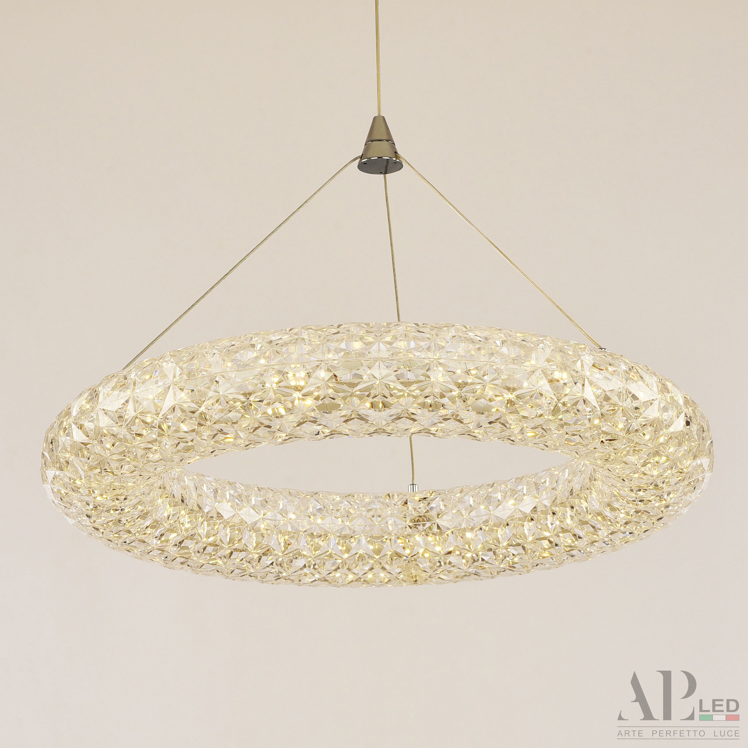 Изображение товара Люстра подвесная светодиодная Arte Perfetto luce Napoli 3304.jp179-9-500.white нейтральный белый свет цвет серый