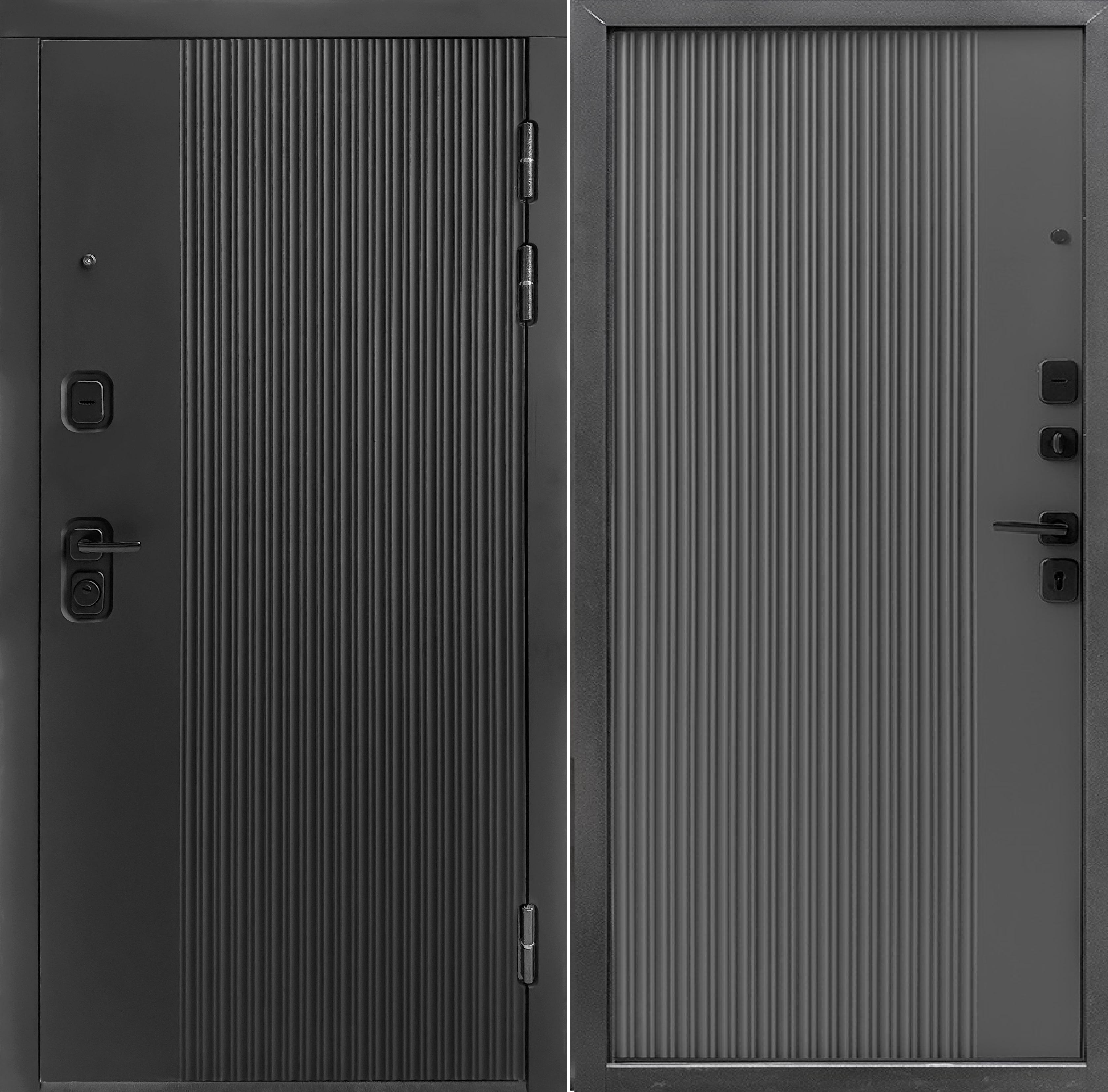 Изображение товара Входная дверь Форпост Спарта софт правый 205x96см цвет антрацит/графит