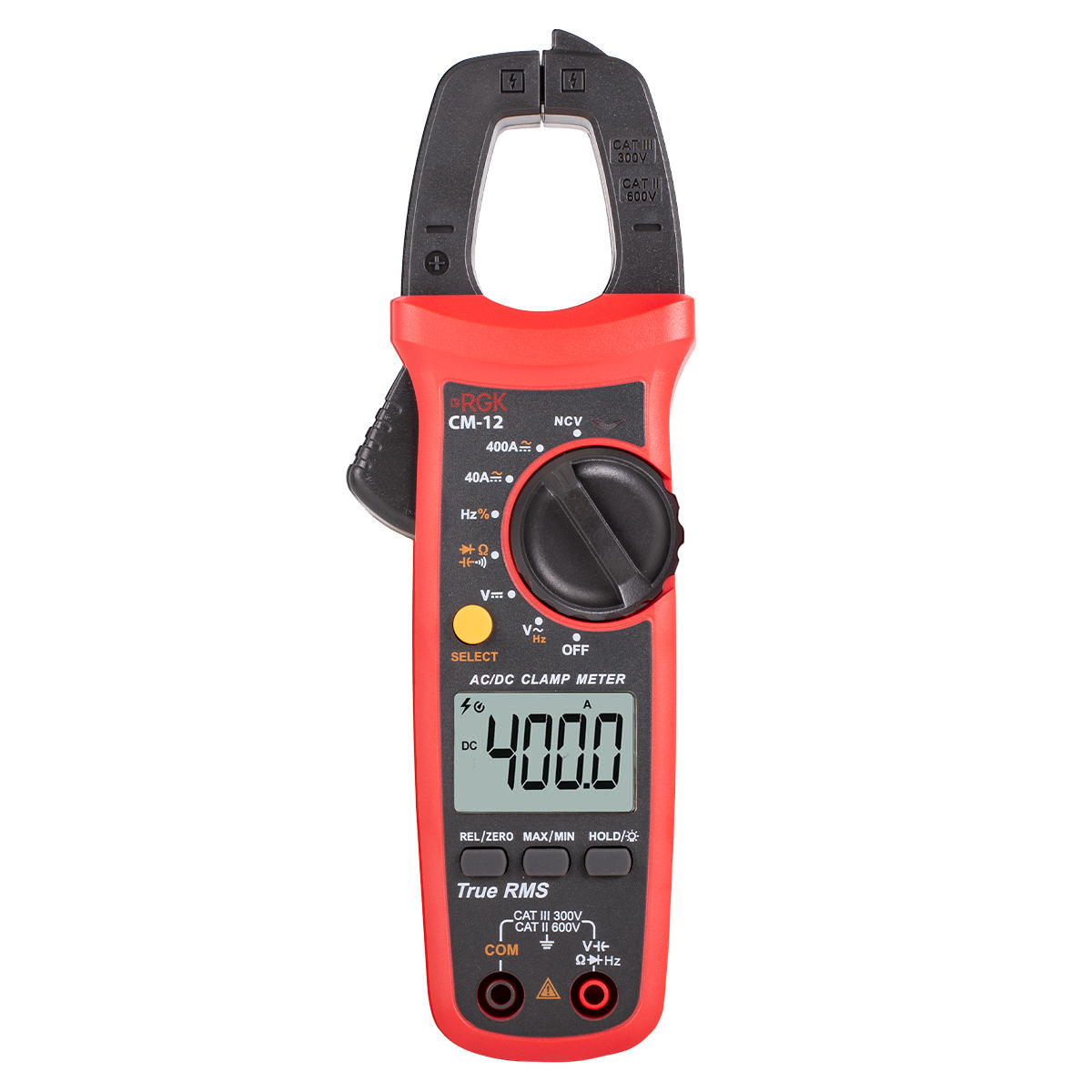 Изображение товара Клещи токоизмерительные RGK CM-12 для измерения тока до 400 А