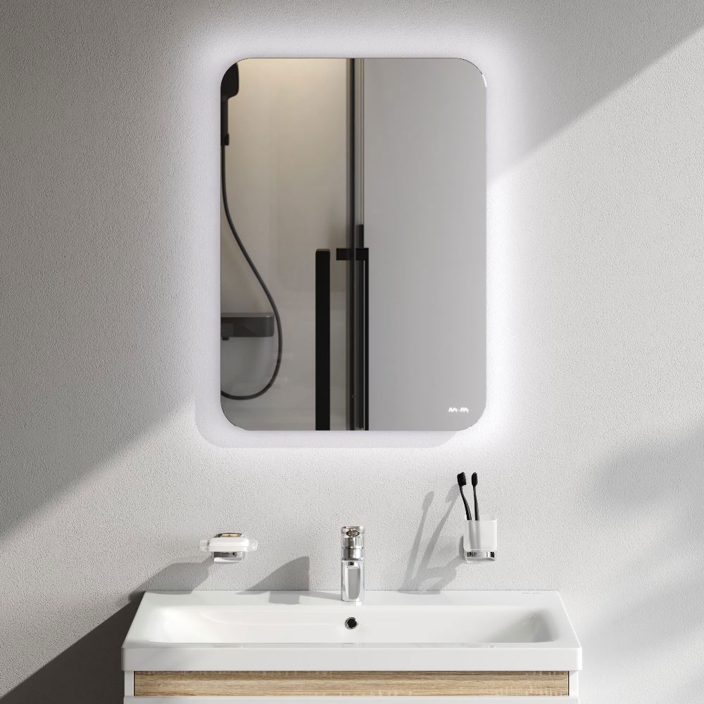 Изображение товара Зеркало в ванную комнату с LED-подсветкой AM.PM X-Joy 50x70 см, влагозащита IP44