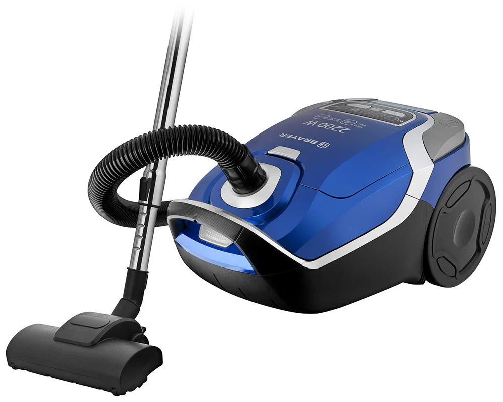 Изображение товара Пылесос с пылесборником Brayer 4222BR 2200 Вт с HEPA фильтром и регулировкой мощности