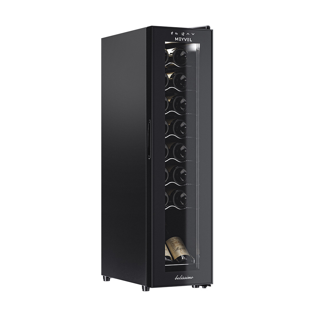 Изображение товара Винный шкаф Meyvel MV16-CBD1 черный 16 бутылок сенсорное управление