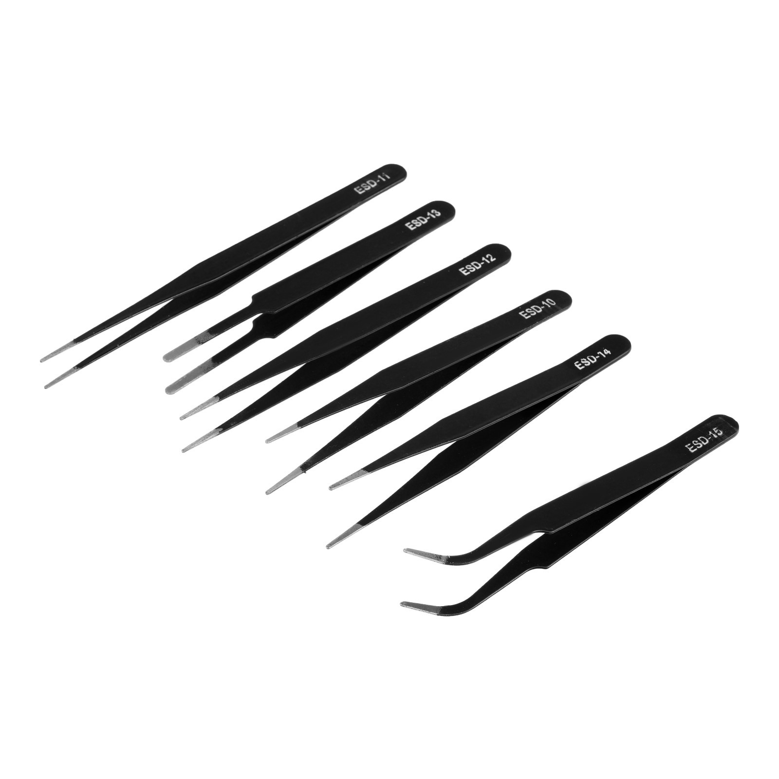 Изображение товара Набор пинцетов металлических Тундра 6 шт