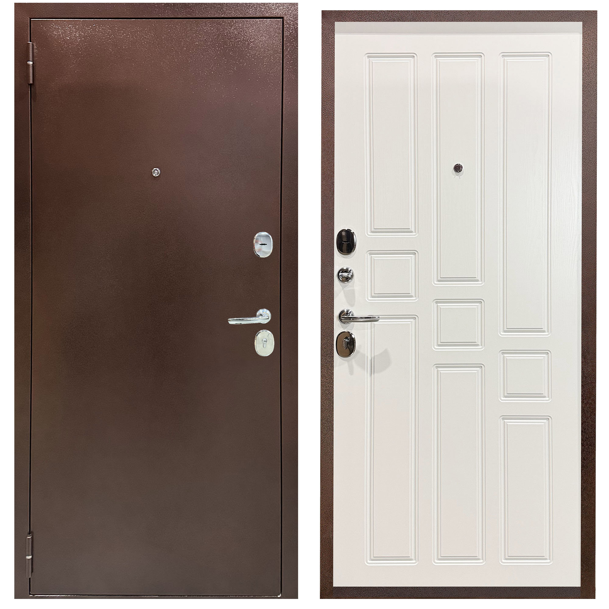 Изображение товара Входная дверь Foreman Foreman-f5 левый 205x96см цвет гофрированный картон/дуб белый