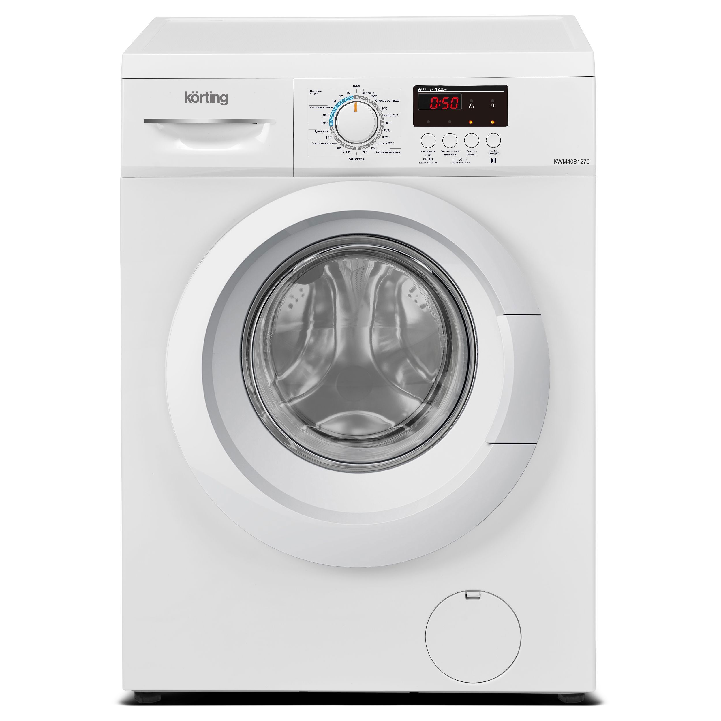 Изображение товара Стиральная машина Korting Kwm 40b1270 7 кг 1200 об/мин белая