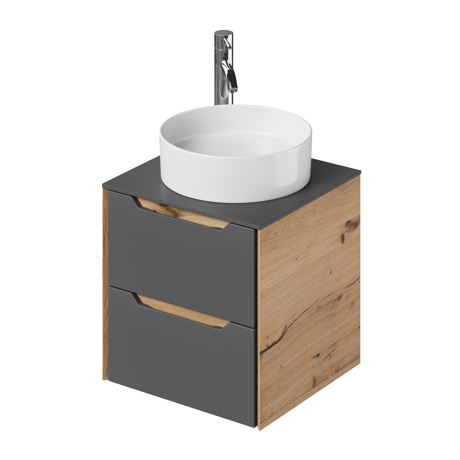 Изображение товара Тумба со столешницей подвесная Итана Nill 60 60.6x47.7x51 графит