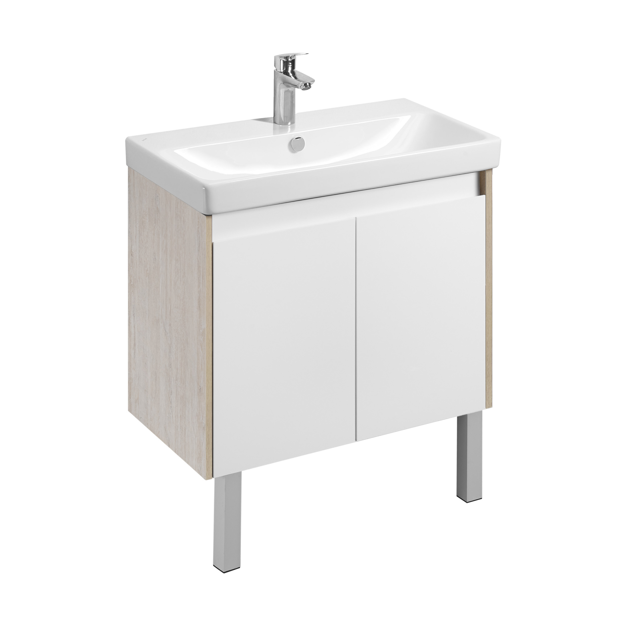 Изображение товара Тумба под раковину подвесная Aquaton 1A2829K0SDB20 76.8см цвет белый, с раковиной