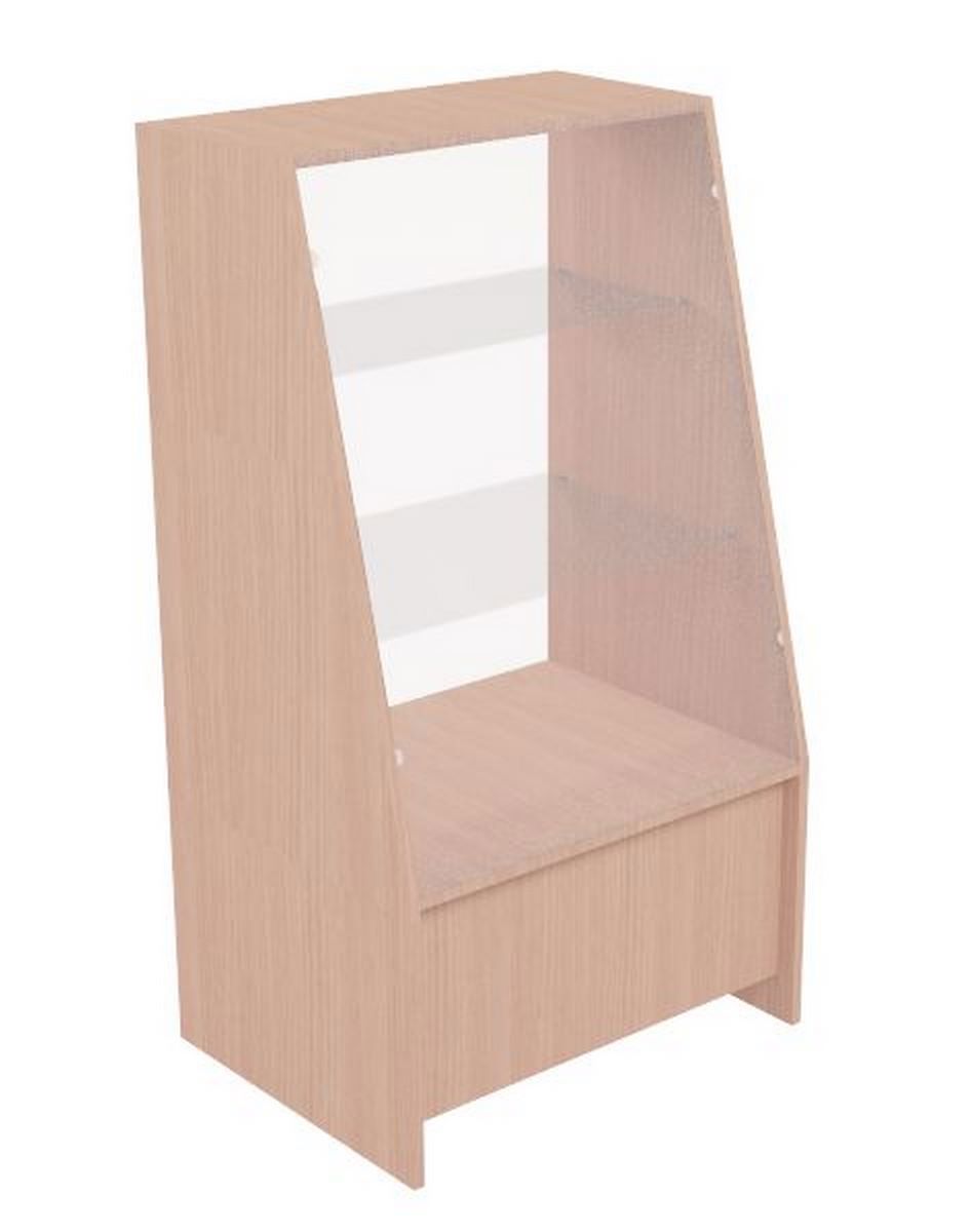 Изображение товара Шкаф-витрина 85x150 см Универсал дерево цвет дуб-сонома