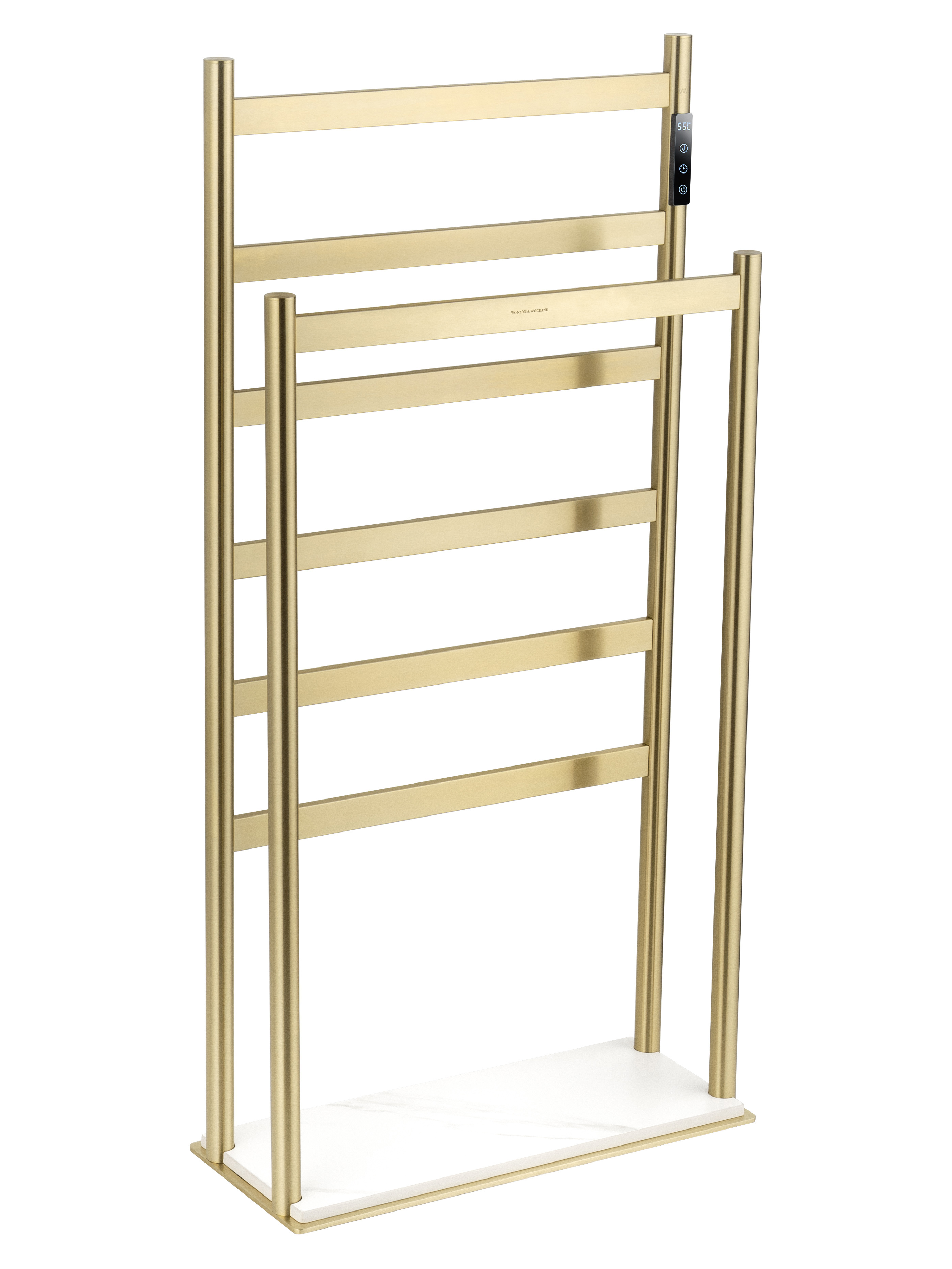 Изображение товара Электрический полотенцесушитель Wonzon & Woghand ESSEN 475x958 мм 60 Вт с терморегулятором бронзово