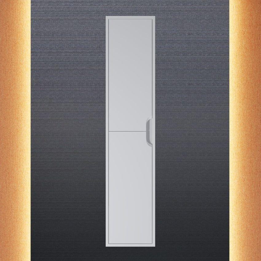 Изображение товара Шкаф-пенал для ванной комнаты UPERWOOD Modul белый подвесной 33x150 см