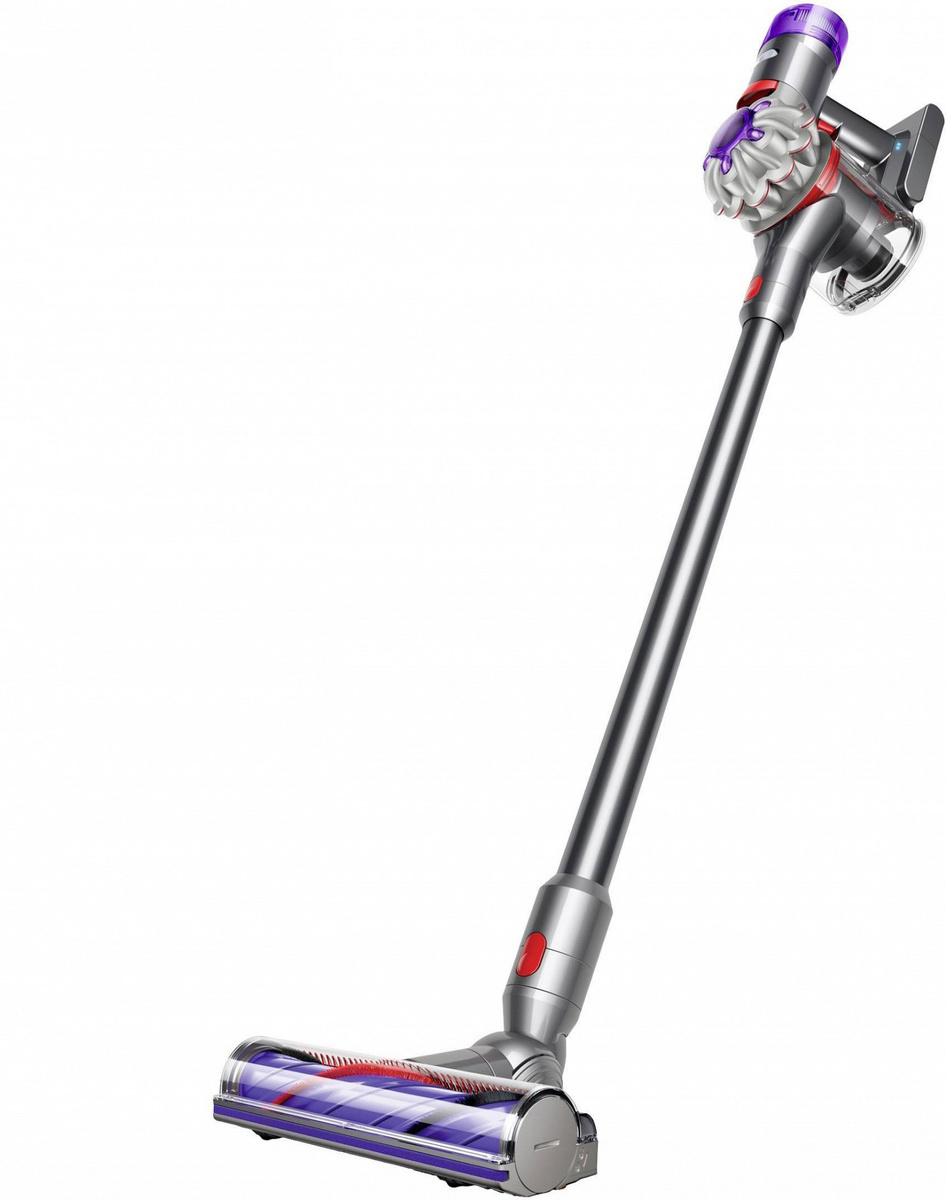 Изображение товара Беспроводной вертикальный пылесос Dyson V8 Silver Nickel 425 Вт HEPA фильтр 0.54 л