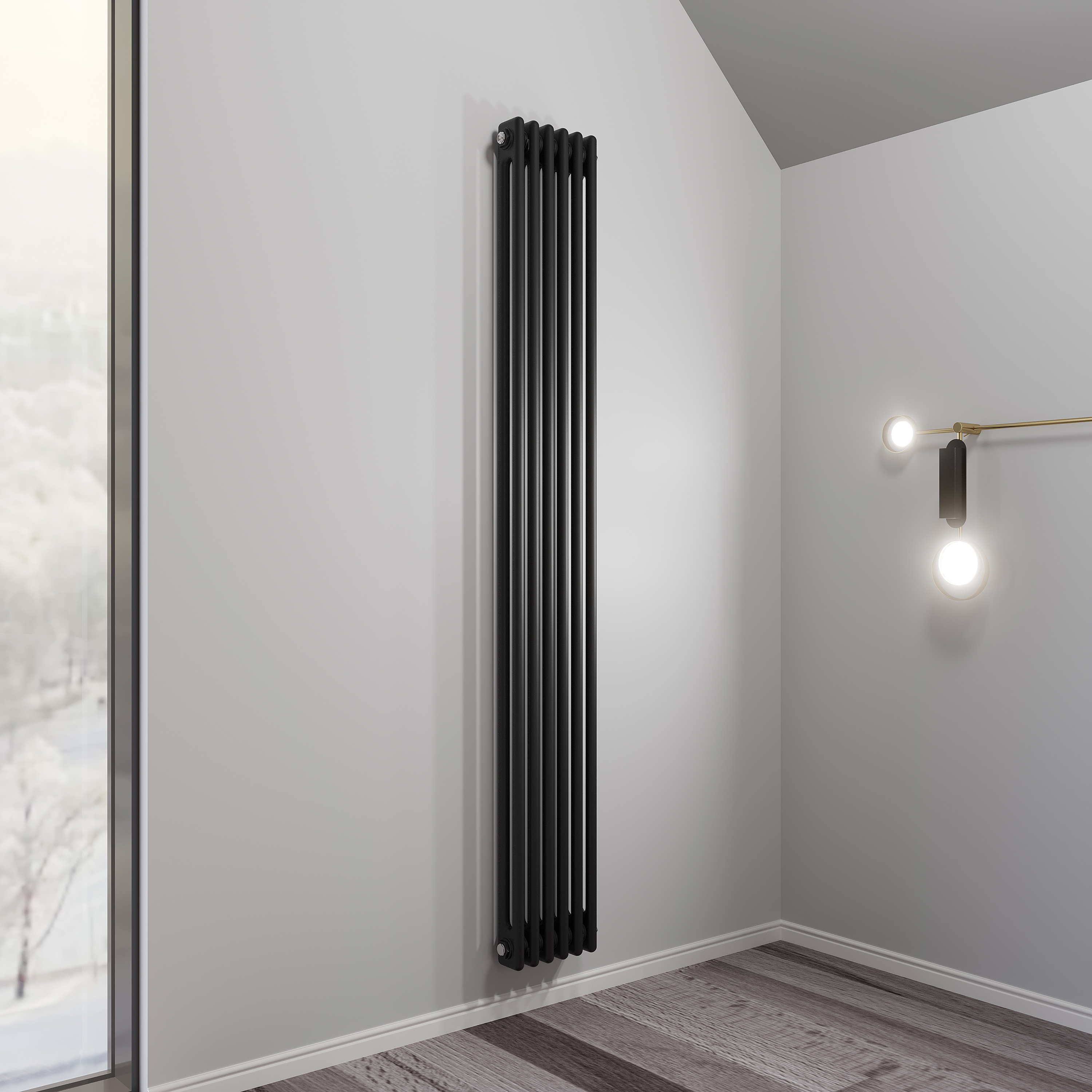 Изображение товара Стальной трубчатый радиатор Faberg Extra 2 1724/70 6 секций черный