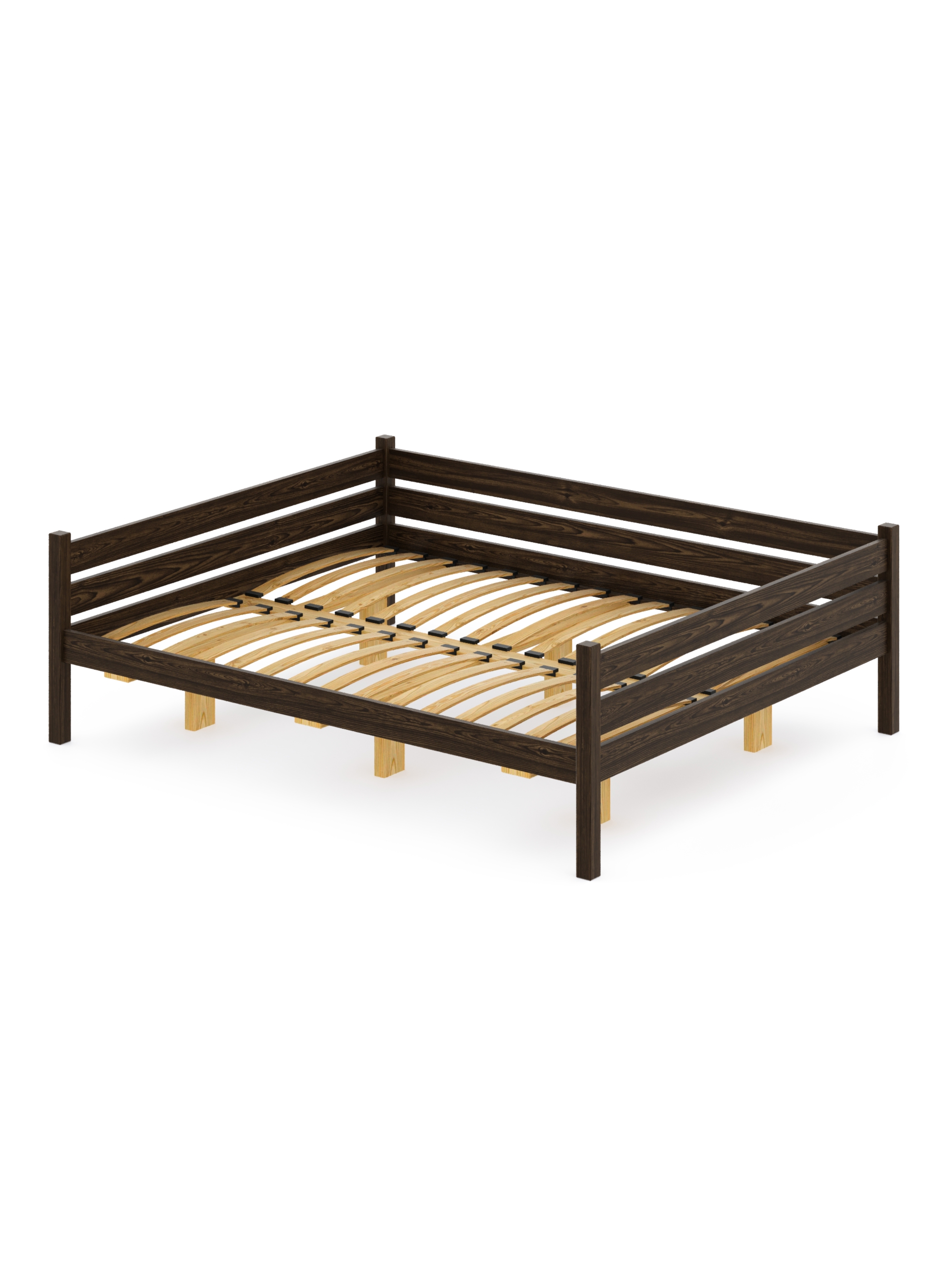 Изображение товара Кровать Solarius Tahta160-200ven-orto 170 x 63 x 210 см сосна цвет коричневый