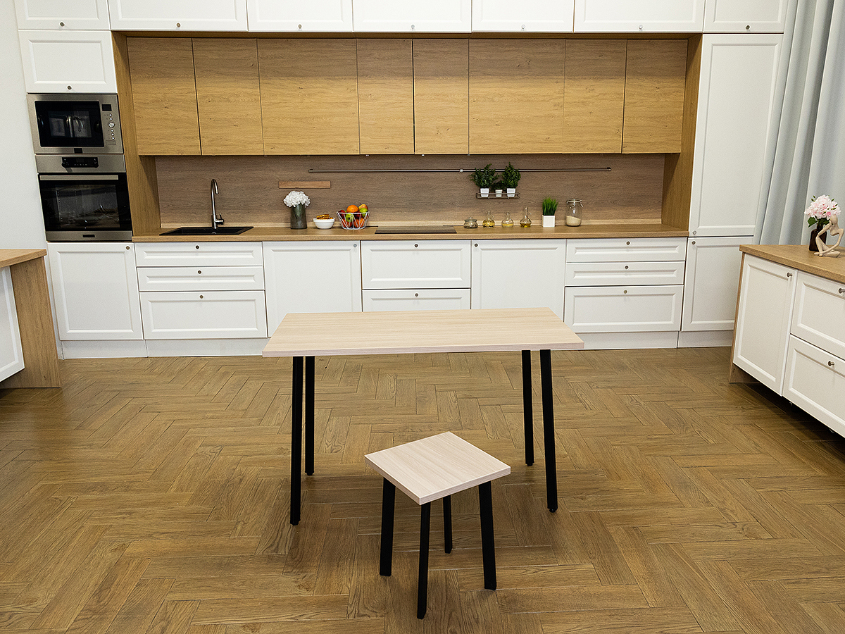 Изображение товара Кухонный стол Diko Loft Delight Dining 120х70х75 см цвет шимо светлый