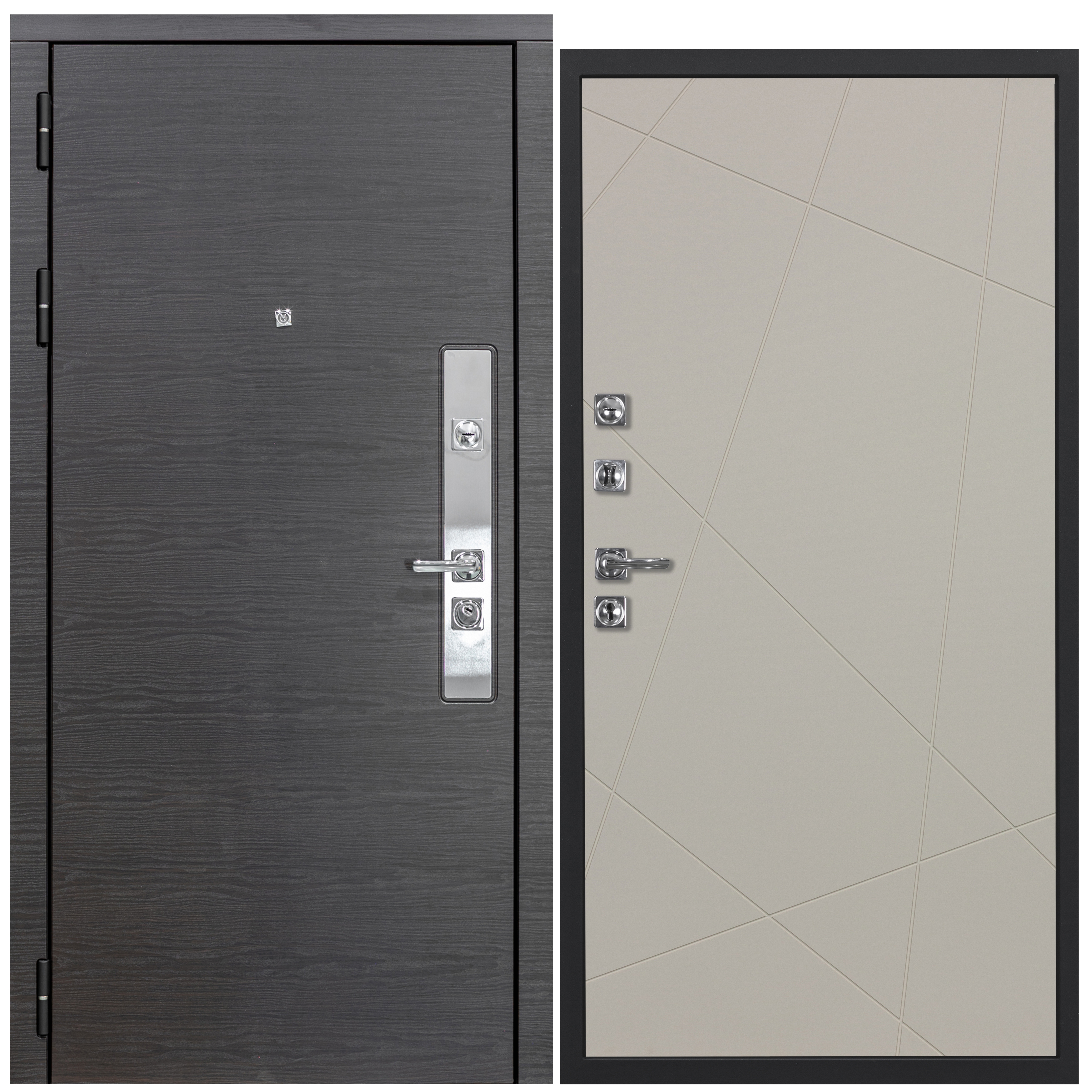 Изображение товара Входная дверь Diva ДХ-39 205x96см левый венге/Д11 софт шампань