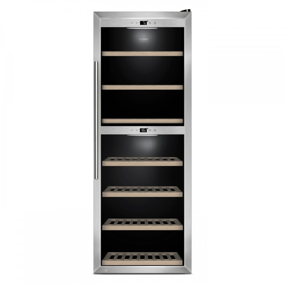Изображение товара Винный шкаф CASO WineComfort 1260 Smart двухзонный серебристый 127 бутылок
