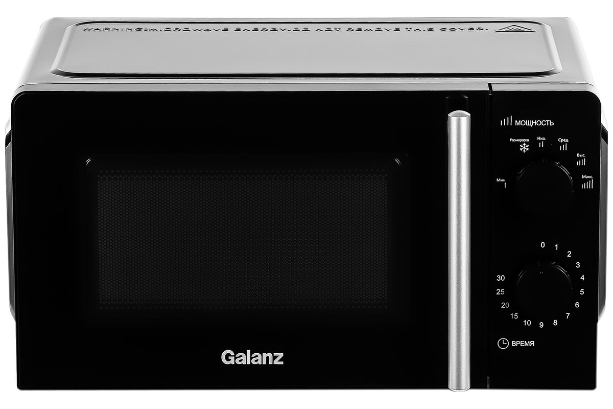 Изображение товара Отдельностоящая микроволновая печь Galanz MOS-1706MB 17 л 48.3x28.1x39.5 см цвет черный