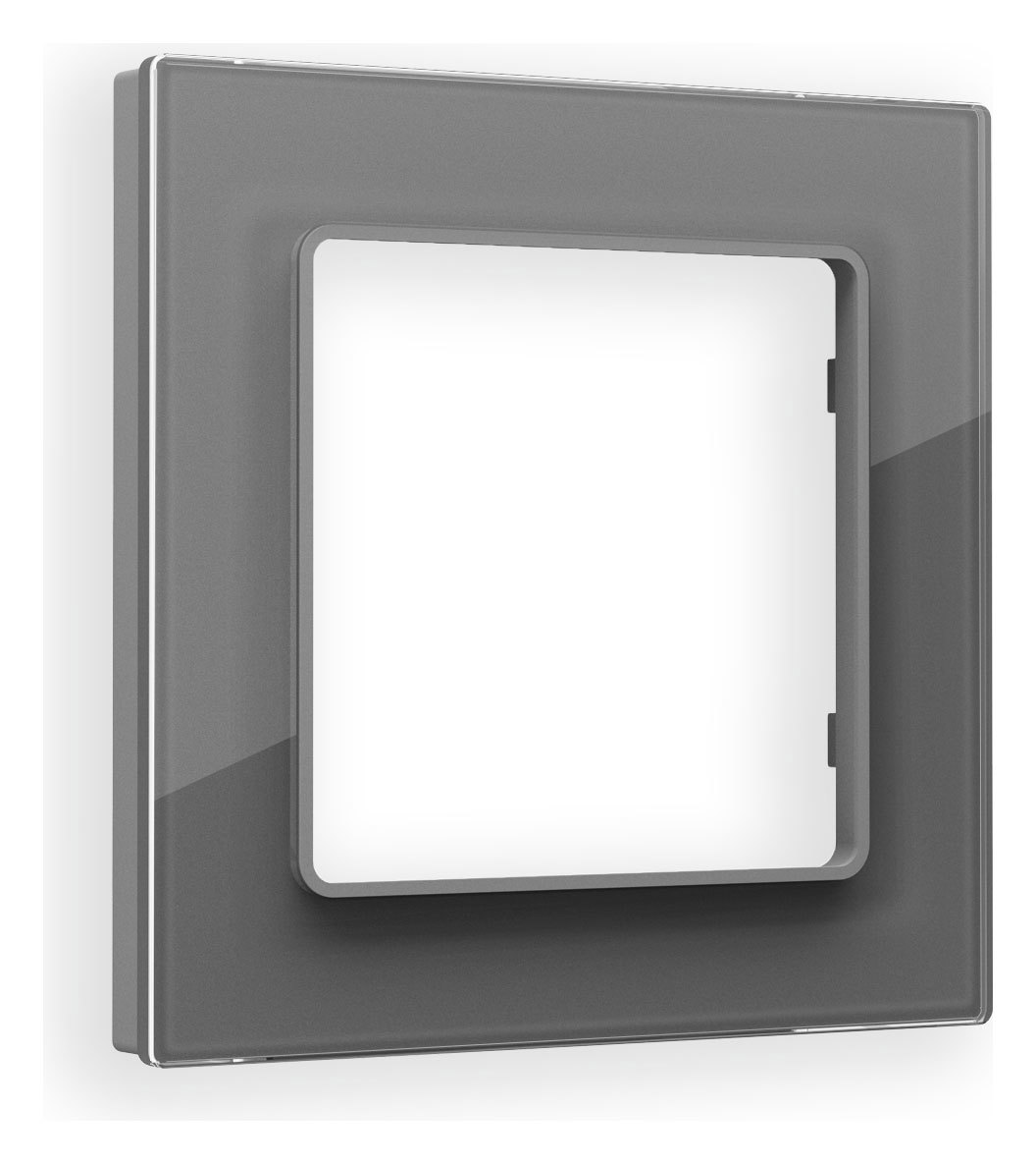 Изображение товара Рамка на 1 пост Ambrella Volt Alfa Platos AF330651 антрацит серый