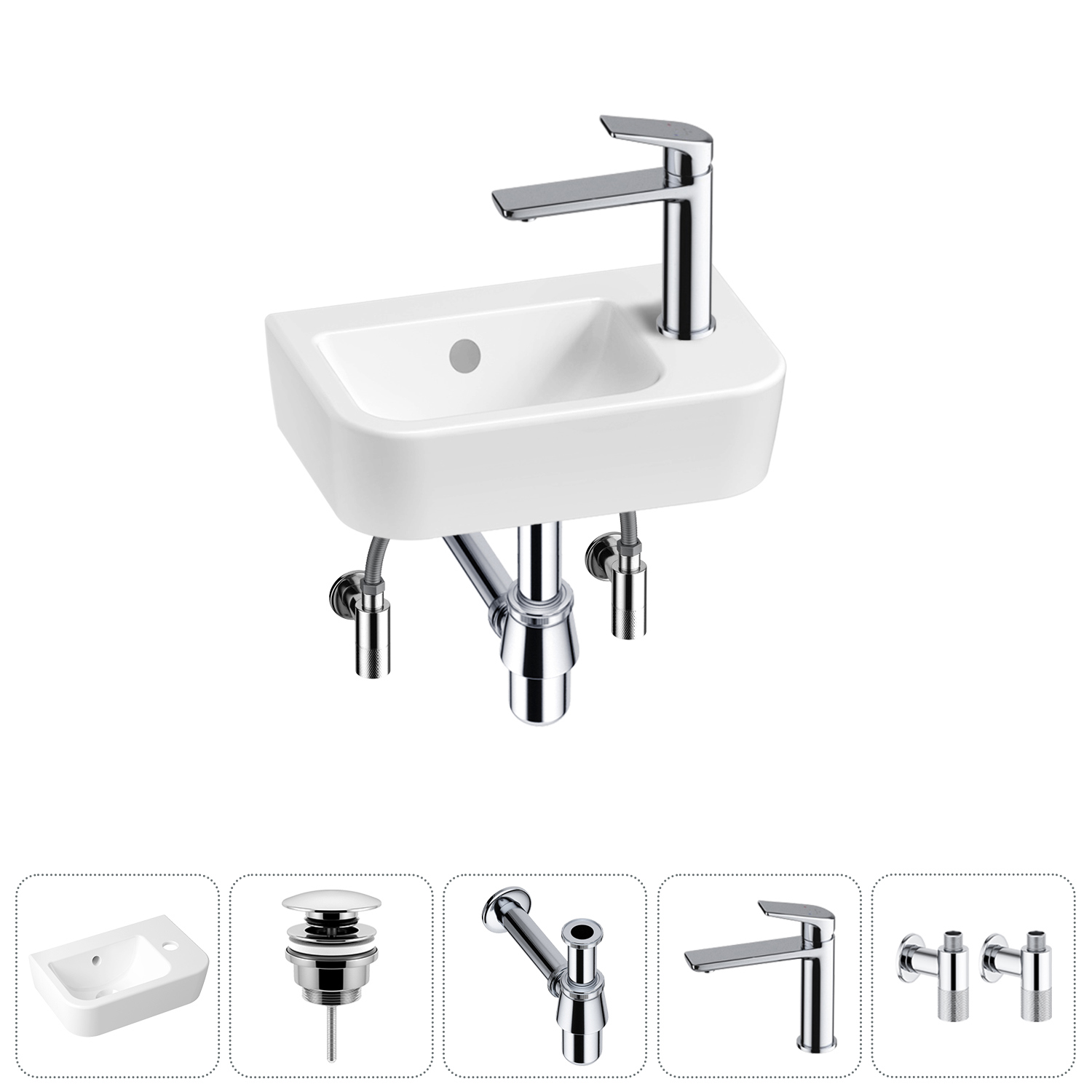 Изображение товара Раковина Lavinia boho one 20217345R 37см белая глянцевая антик бактериальное покрытие