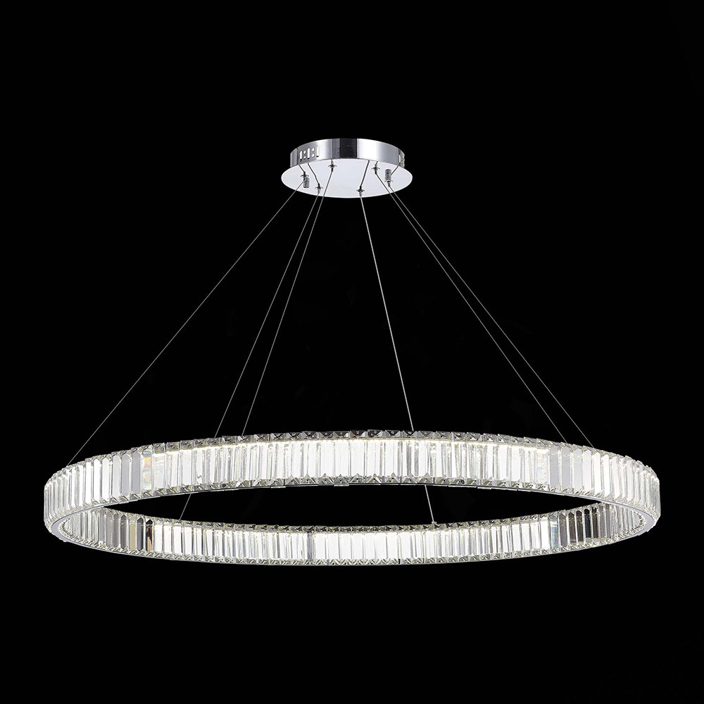 Изображение товара Люстра подвесная светодиодная ST LUCE SL1622.183.01 TIVOLI 18 м² нейтральный белый свет цвет хром