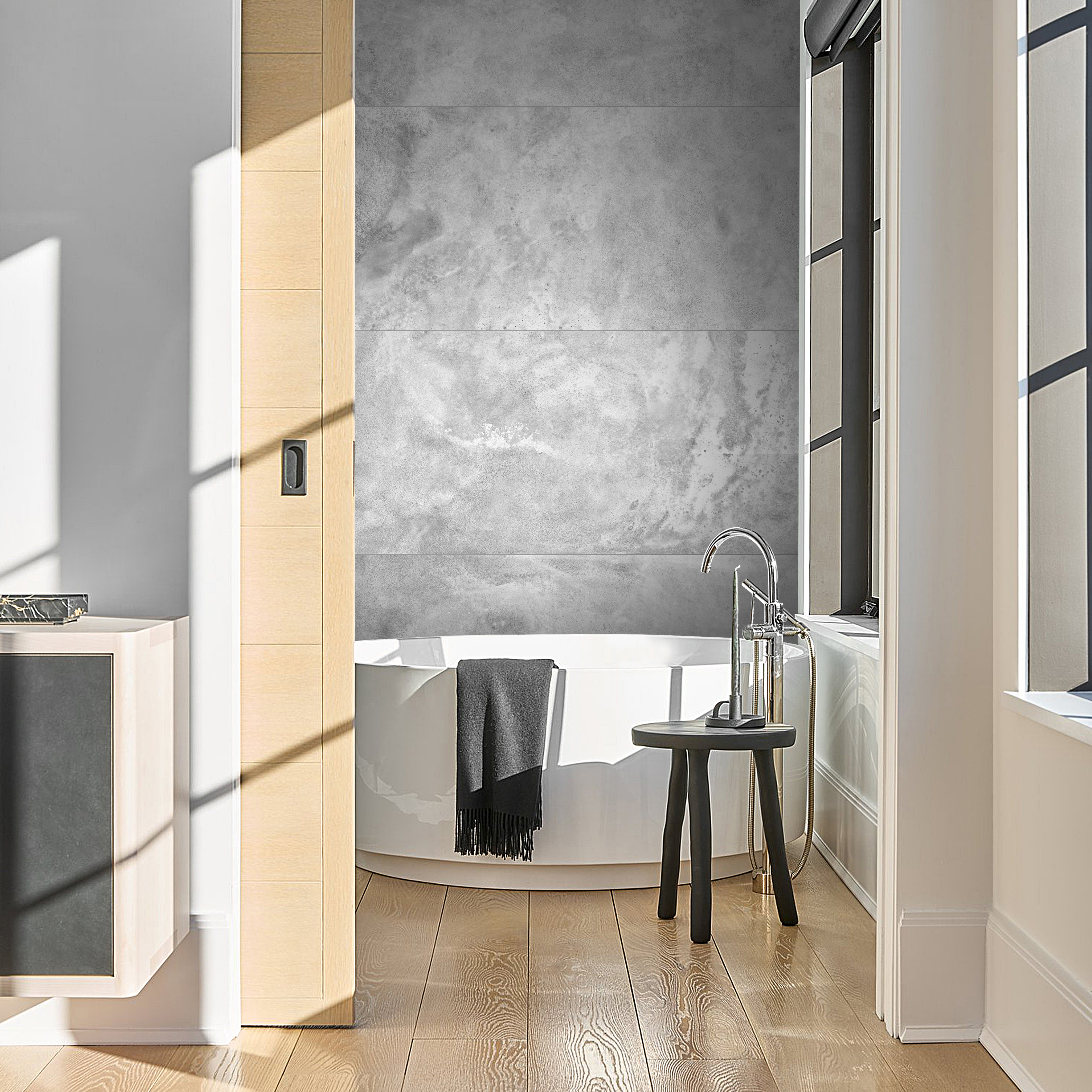 Изображение товара Керамогранит Керамин Плэйн 60x120см серый для пола стен фасадов