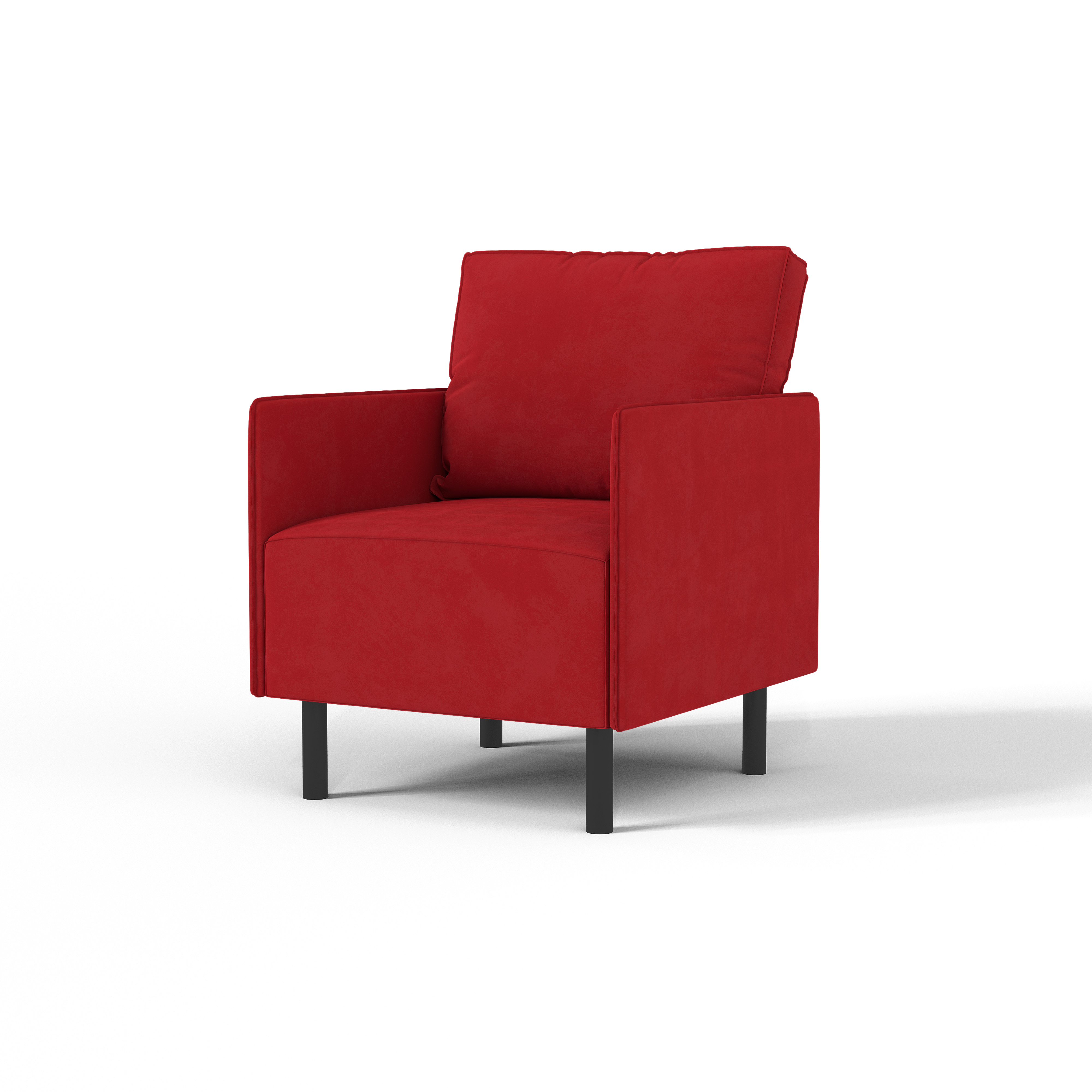 Изображение товара Кресло Salon tron Орион 63x82x66 см велюр цвет красный