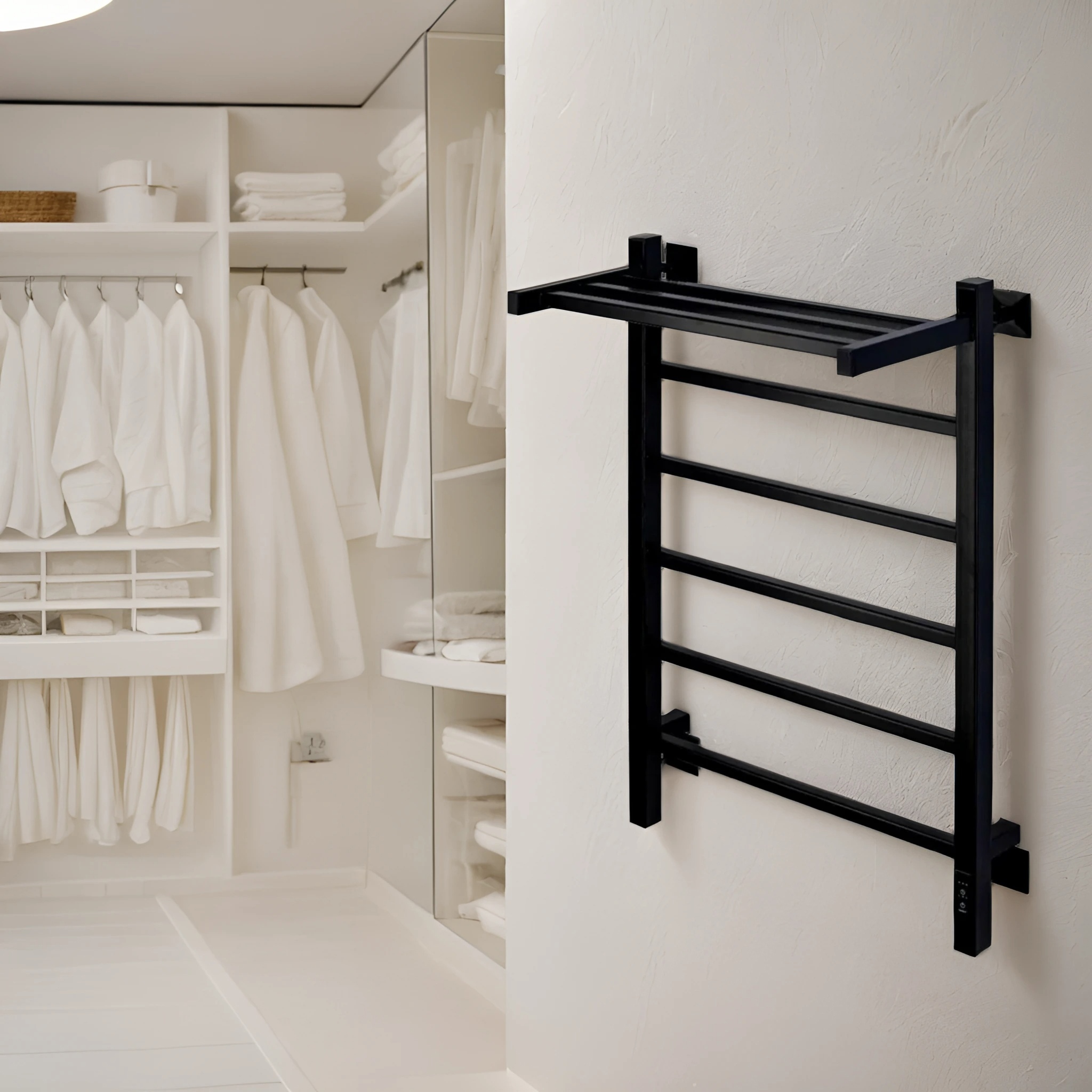 Изображение товара Электрический полотенцесушитель COMFYSAN Marte-K 500x800 мм 334 Вт с полкой и терморегулятором