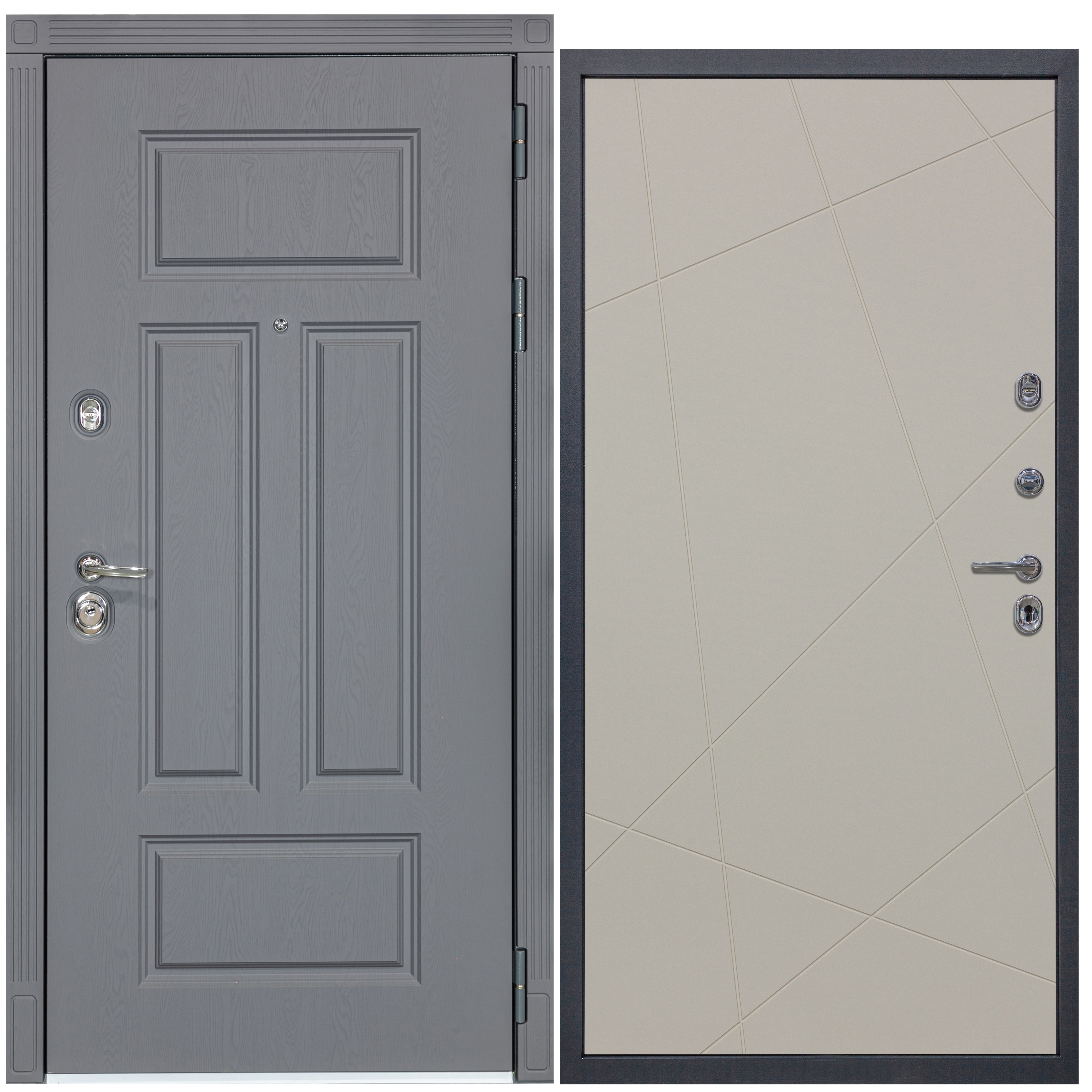 Изображение товара Входная дверь Diva STR МХ-29 Ясень графит (правый) 2050x960