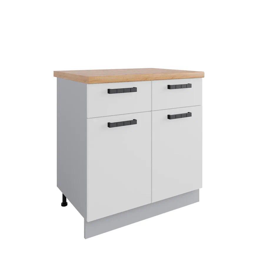 Изображение товара Кухонный шкаф напольный Nova 80x81.6x60 см ЛДСП белый Россия