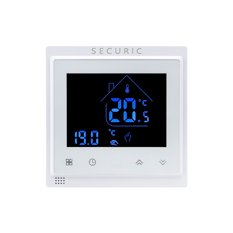 Изображение товара Цифровой сенсорный терморегулятор Securic Wi-Fi белый для умного дома