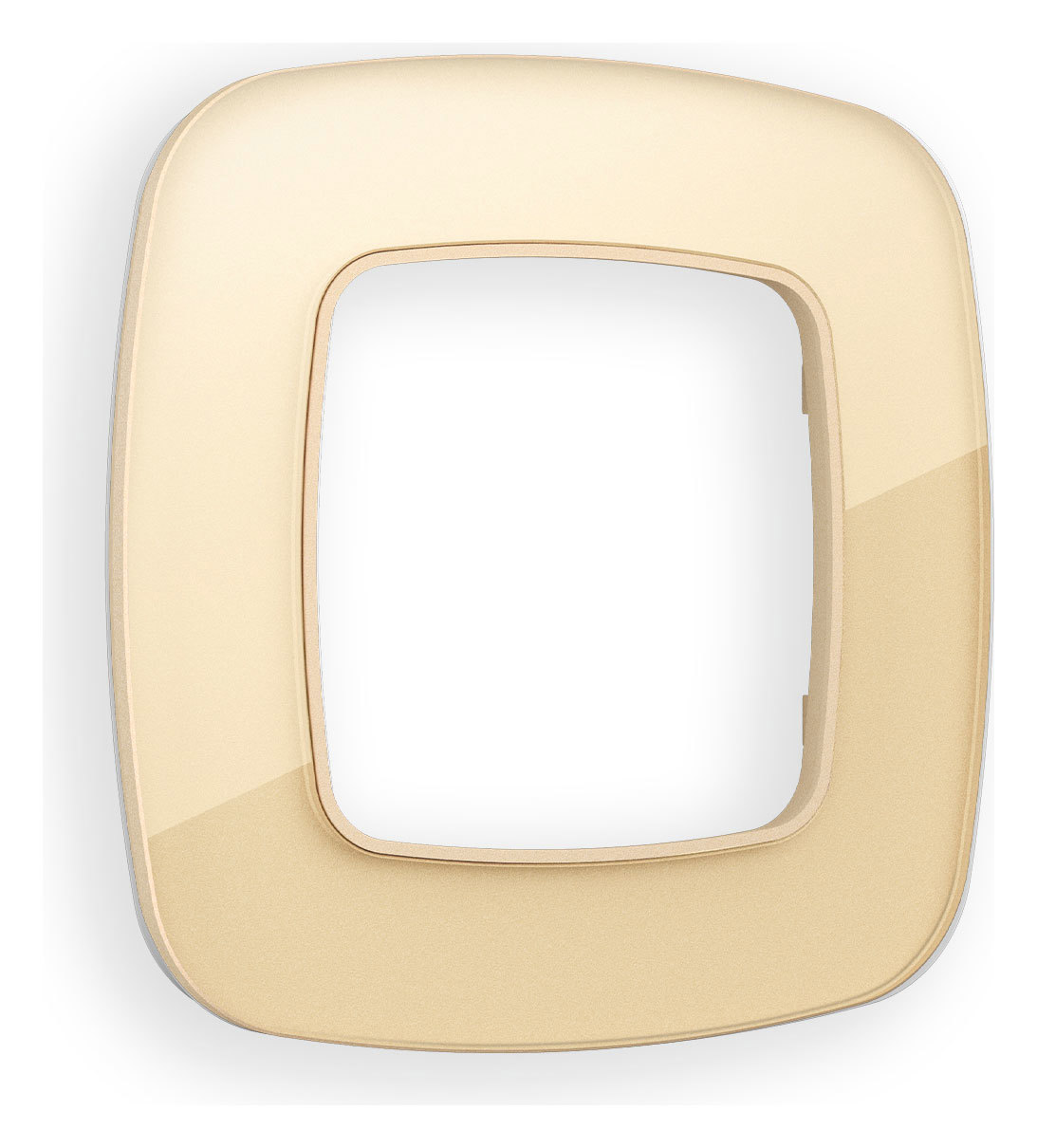 Изображение товара Рамка для розеток и выключателей Ambrella volt Omega Radian OF320601 1 пост цвет шампань