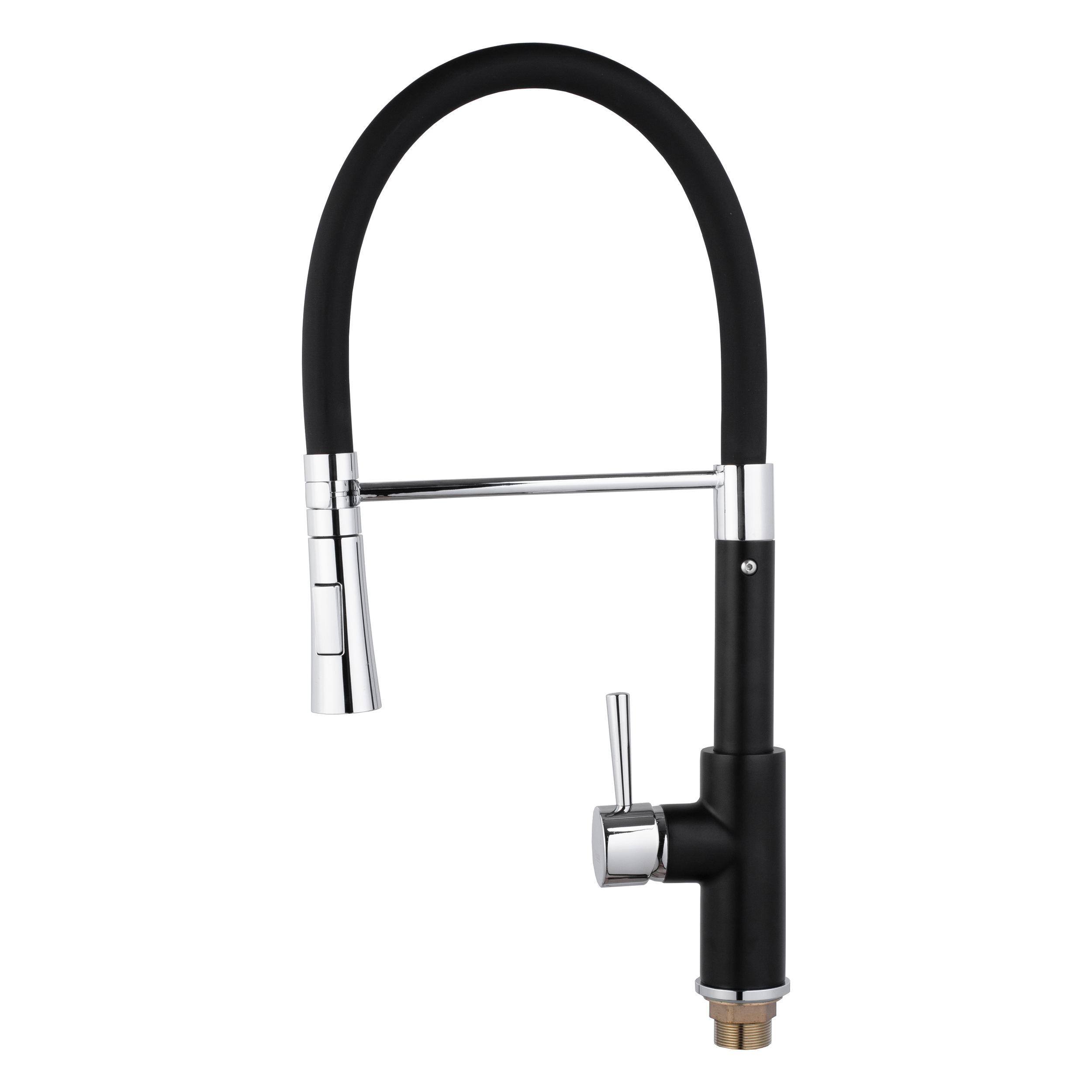 Изображение товара Смеситель для кухни Potato P37284-6 с гибким изливом черный