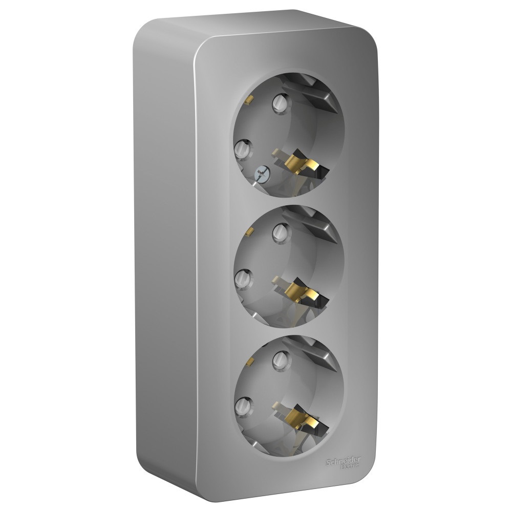 Изображение товара Силовая розетка BlancaBLNRA011313 цвет алюминий