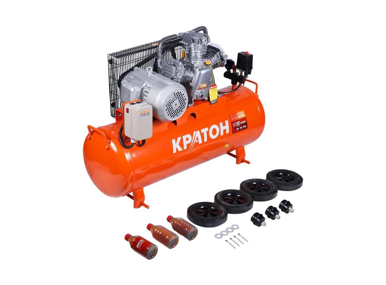 Изображение товара Компрессор поршневой Кратон AC-630-110-BDW, 100 л, 630 л/мин