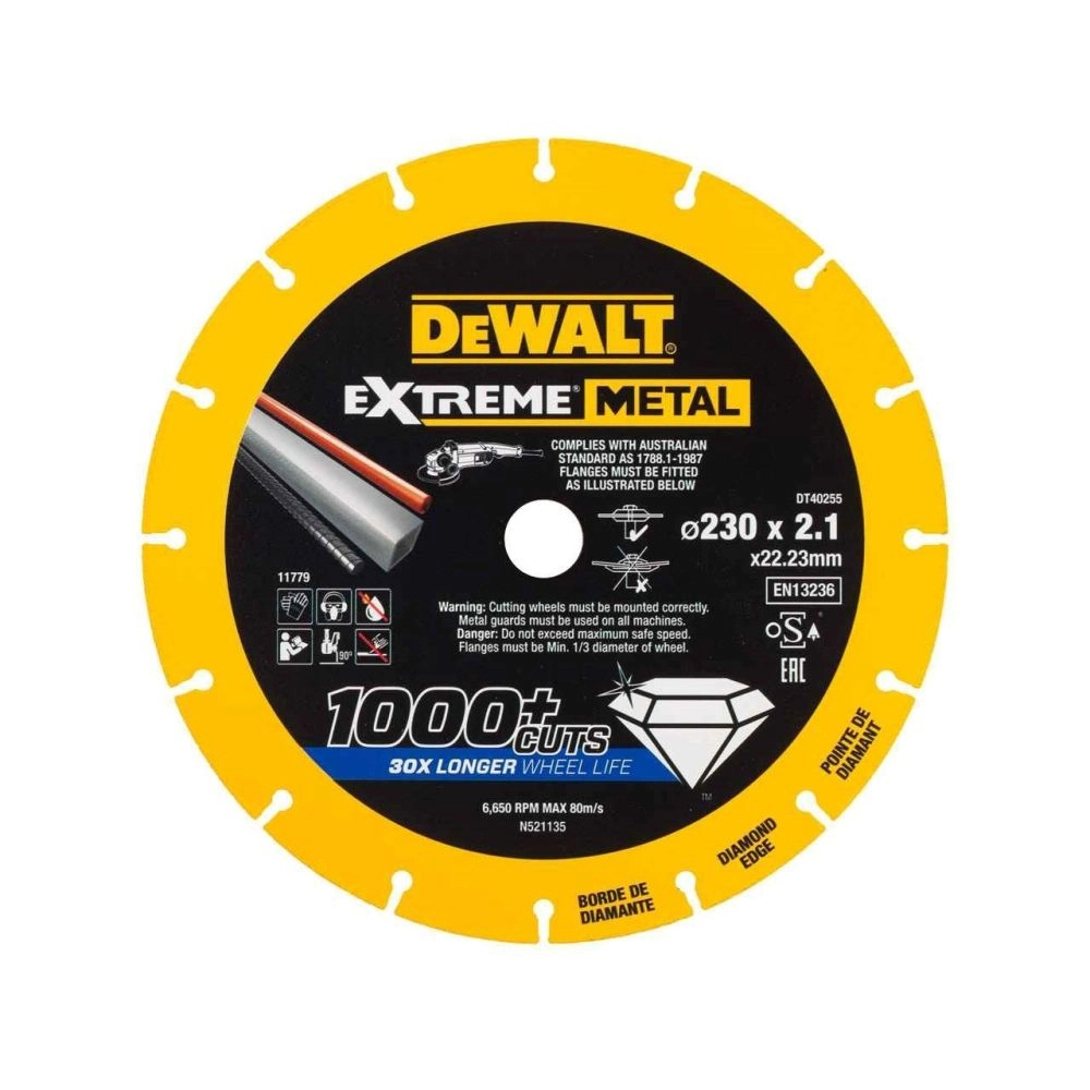 Изображение товара Алмазный диск Dewalt DT40255 230 мм для резки металла