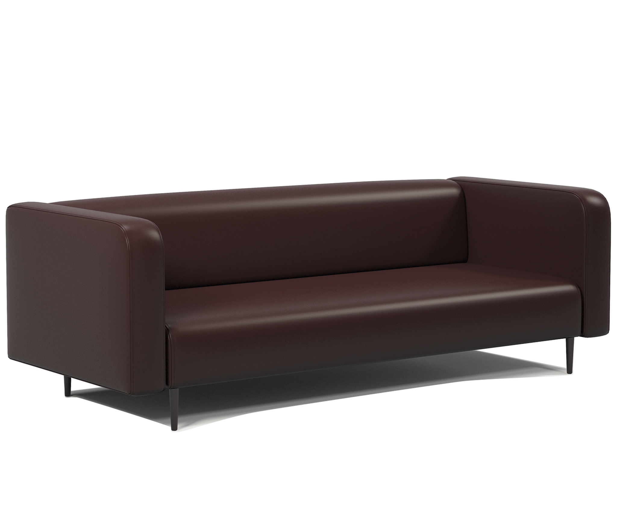 Изображение товара Офисный трехместный диван Шарм-дизайн Акцент из эко-кожи шоколадный