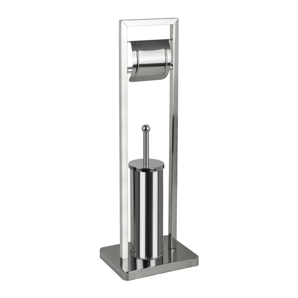 Изображение товара Стойка-ершик для унитаза с держателем туалетной бумаги САНАКС 403