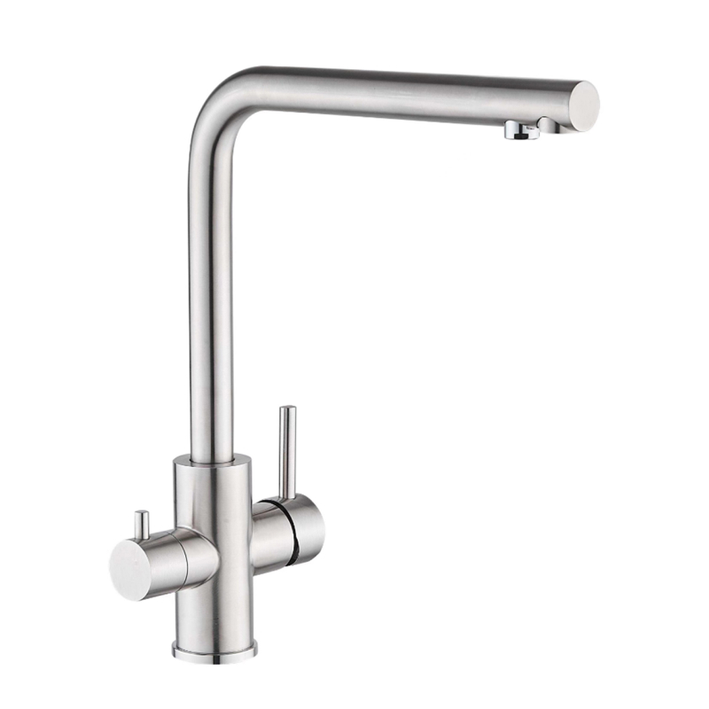 Изображение товара Смеситель Fmark FS0962L-LM, поворотный излив 31.1 см, сатин