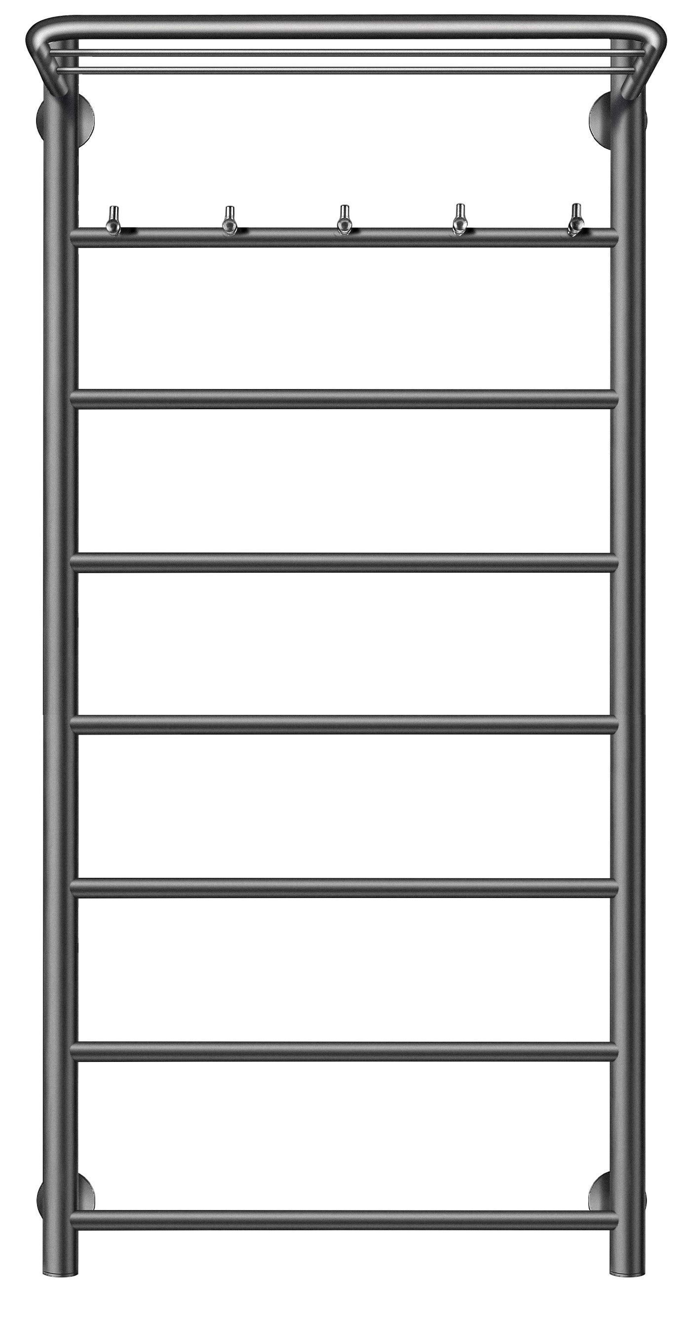 Изображение товара Водяной полотенцесушитель Secado Триада 1 КСП 100/50, нержавеющая сталь, графит