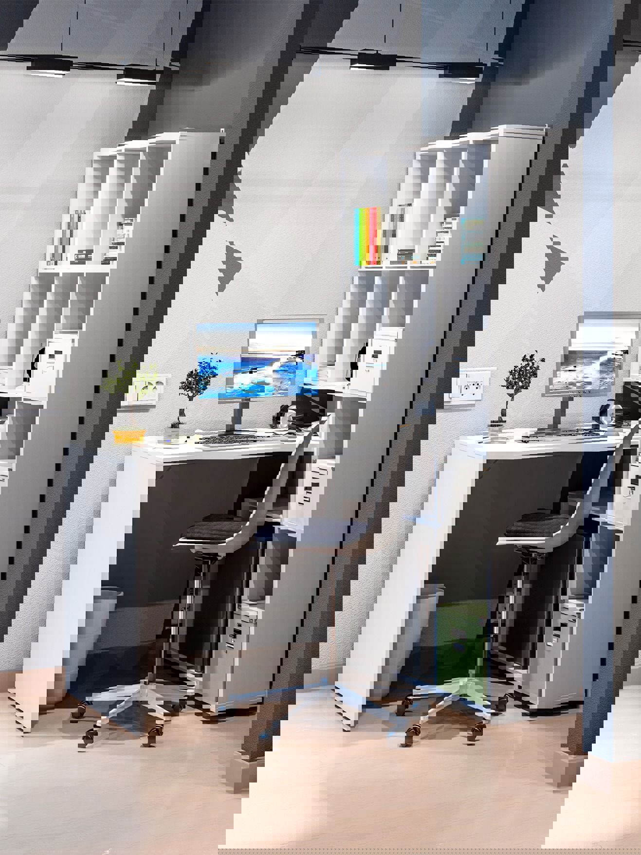 Изображение товара Стол Столплит 0132303100007 198x164x60 см ЛДСП цвет белый