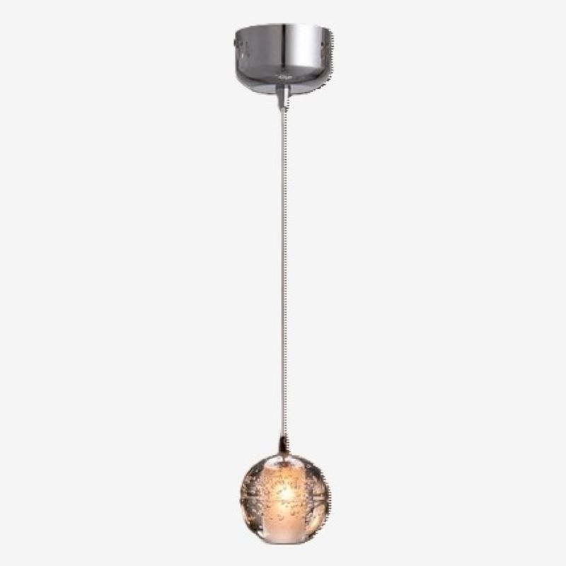 Изображение товара Светильник подвесной светодиодный Imperiumloft Bocci 14.1 Single BubblesCrystal Glass теплый белый свет цвет серебристо/прозрачный