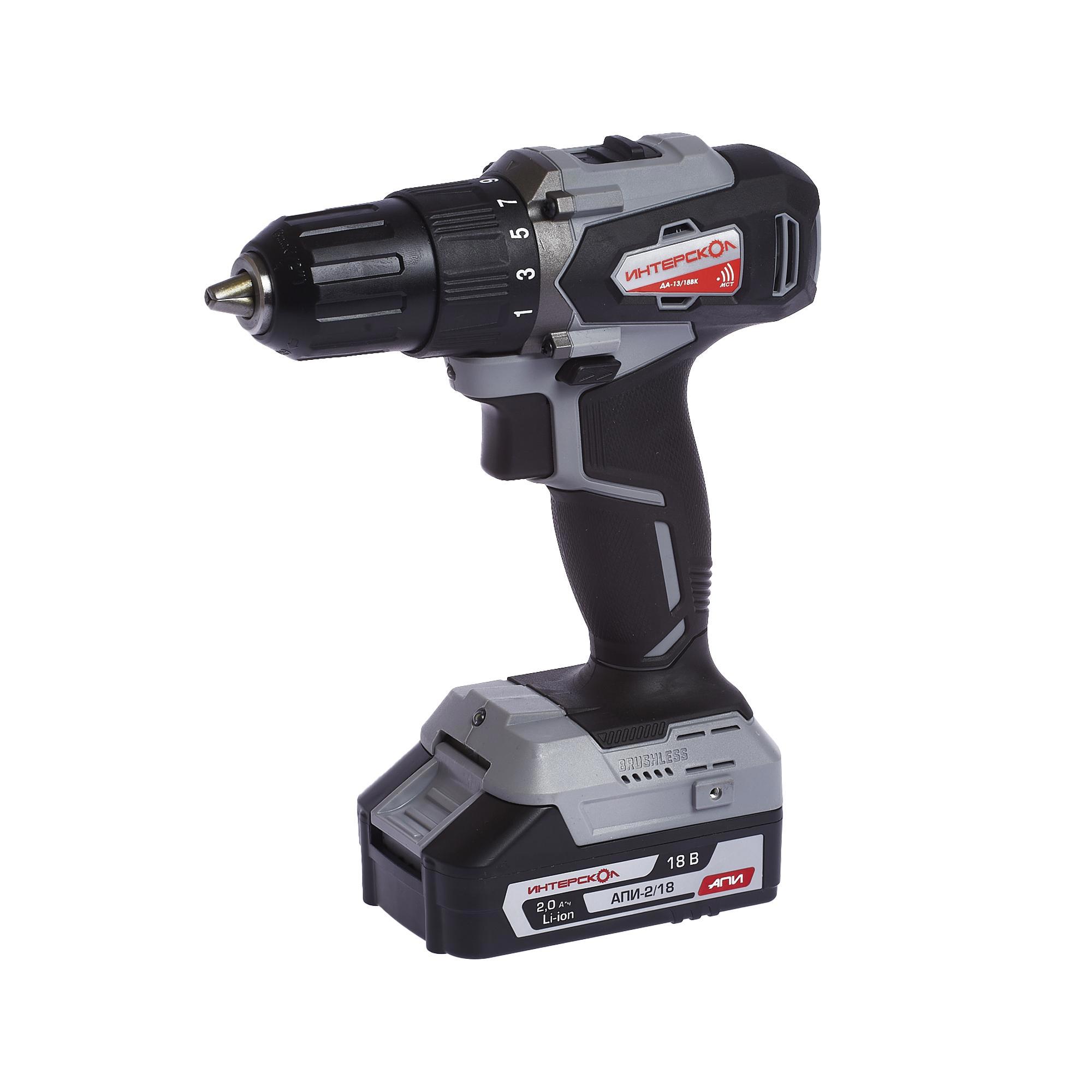 Изображение товара Дрель-шуруповерт Интерскол DA-13/18ВК 575.0.0.70 с бесщеточным двигателем, подсветка