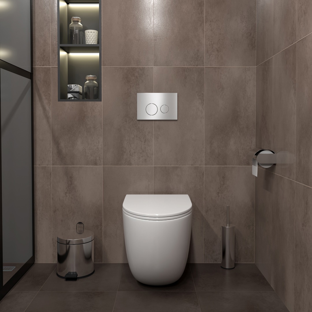 Изображение товара Унитаз приставной с бачком скрытого монтажа комплект 5 в 1 Teymi Lina HD F14583